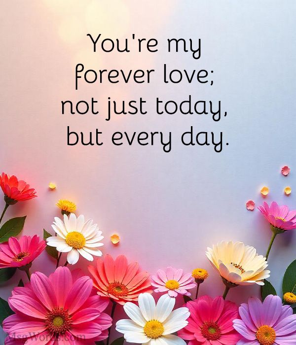 Romantic imagery showcasing short Valentines quotes for flowers in a sweet, elegant style.