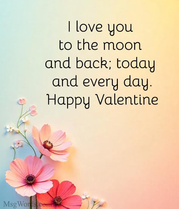 Sweet and colorful design featuring Valentine Messages for Kids From Parents on a lovely flower-filled background