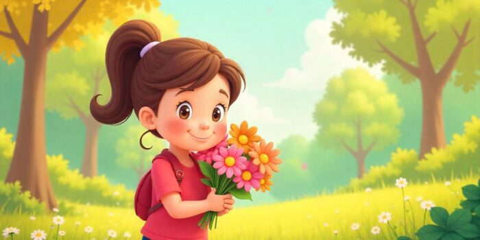 A person hiding a flower bouquet behind their back in a romantic gesture.