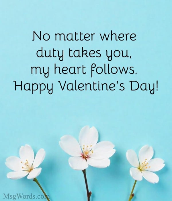 Patriotic military Valentine's Day messages with heartfelt support and pride.