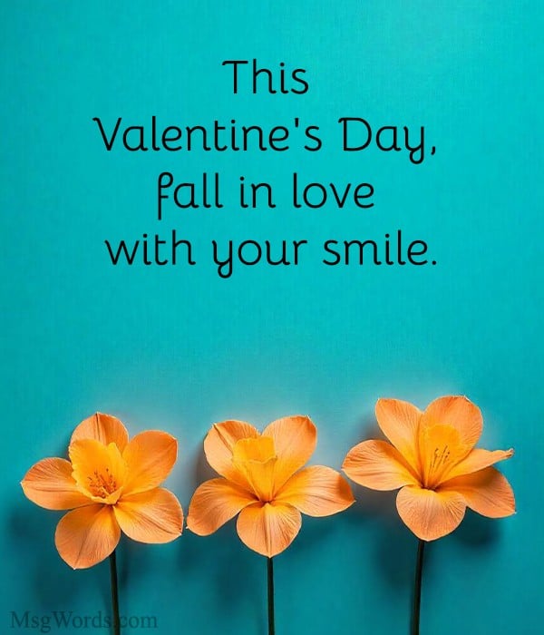 Clean, modern design showcasing Valentine's Day dental quotes for adults with a classy tone.