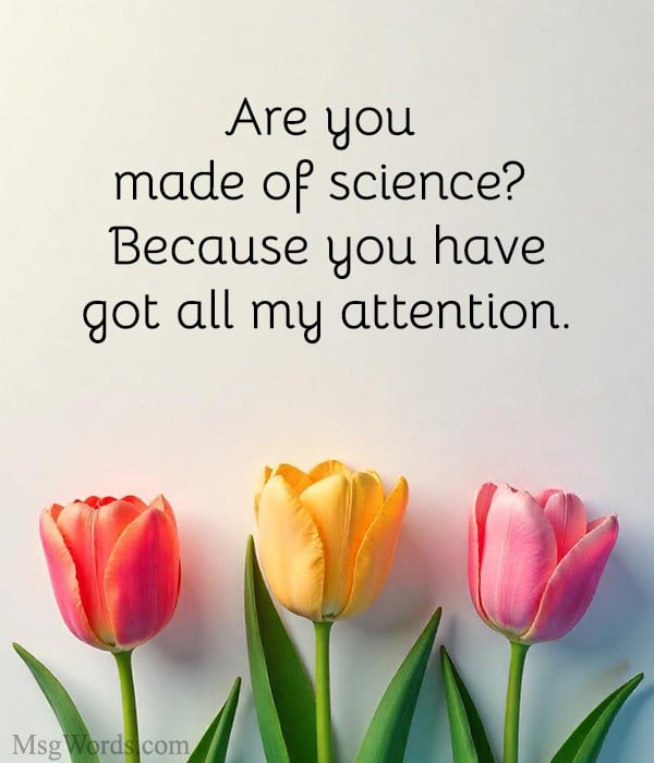 Geeky Valentine graphic featuring funny science Valentine's Day puns for any nerdy heart.