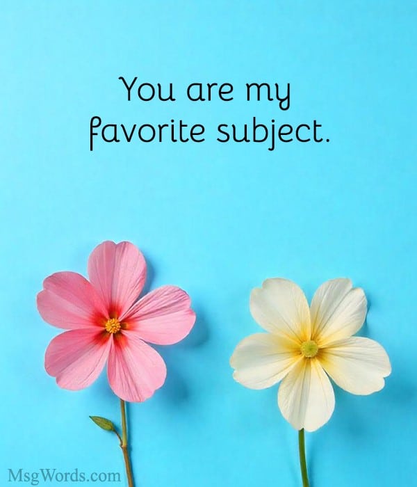 Classroom-themed Valentine design showing science Valentine's Day puns for students.