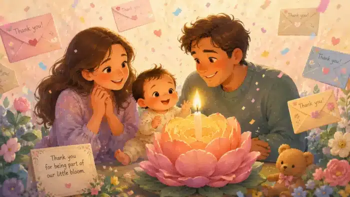 First Birthday Thank You Card Messages