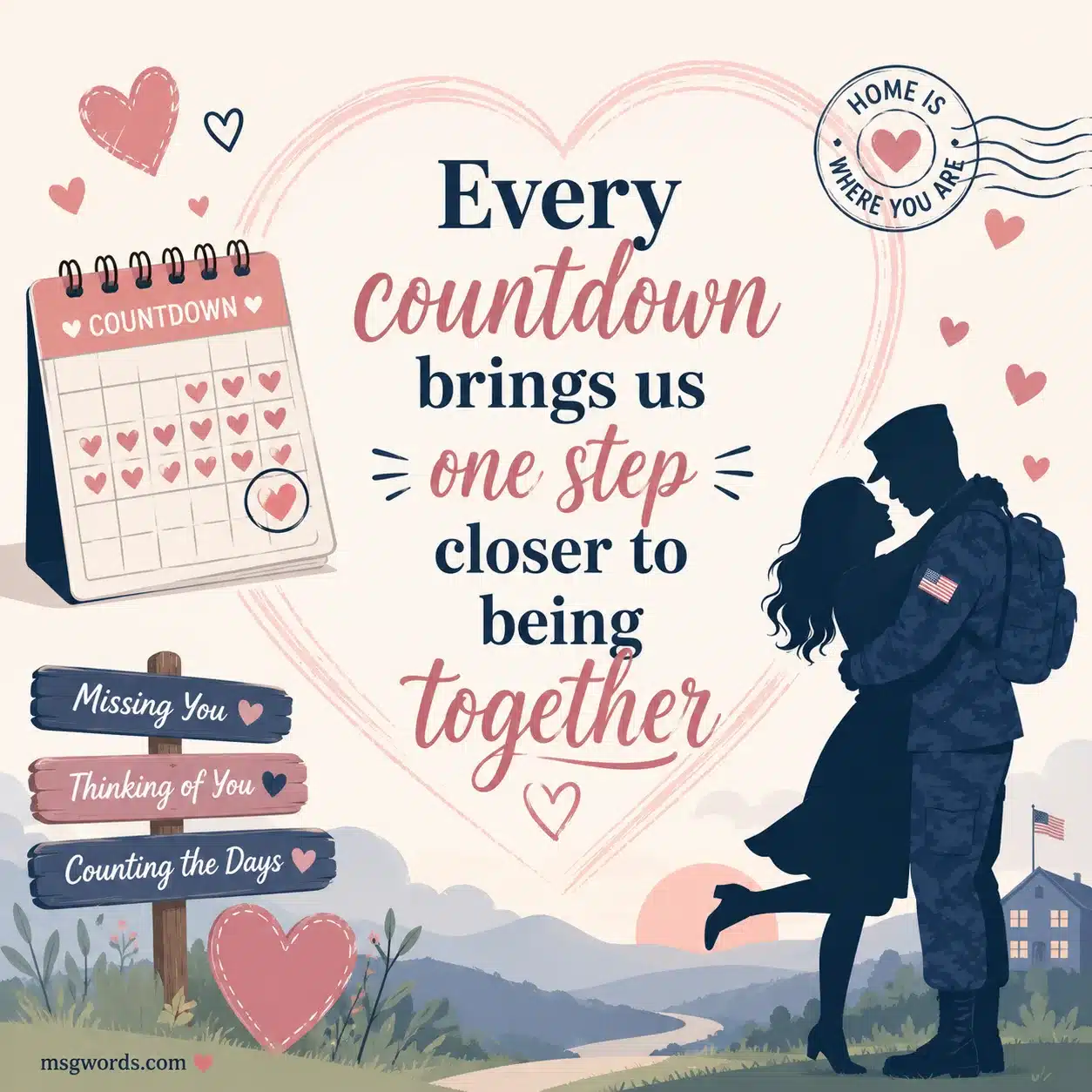 Every countdown brings us one step closer to being together