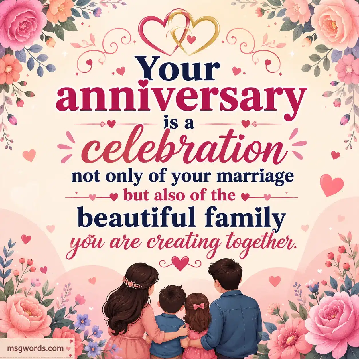 Heart touching anniversary wishes for son and daughter in law