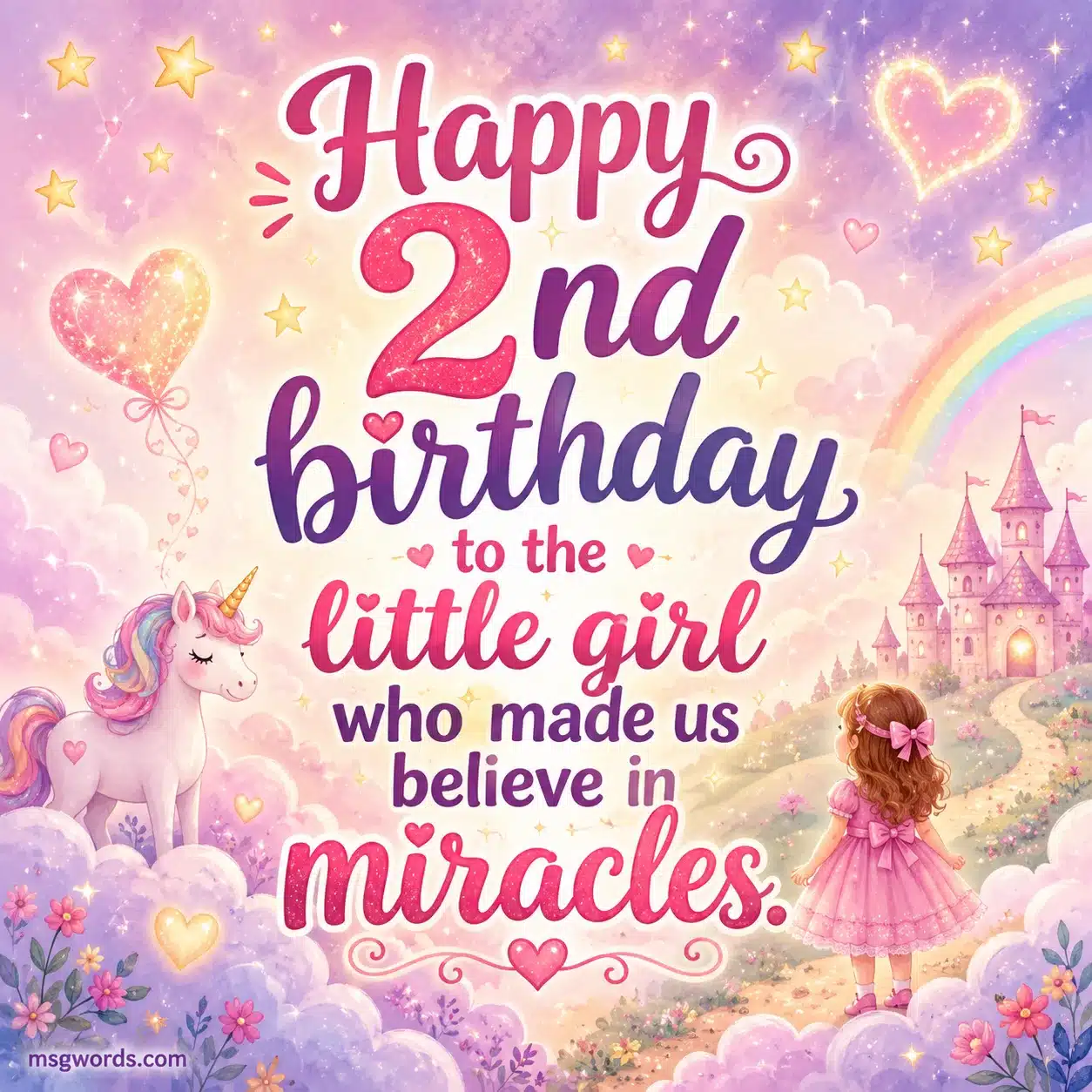 Happy 2nd birthday to the little girl who made us believe in miracles
