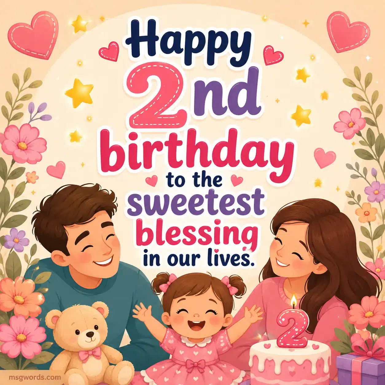 Happy 2nd birthday to the sweetest blessing in our lives