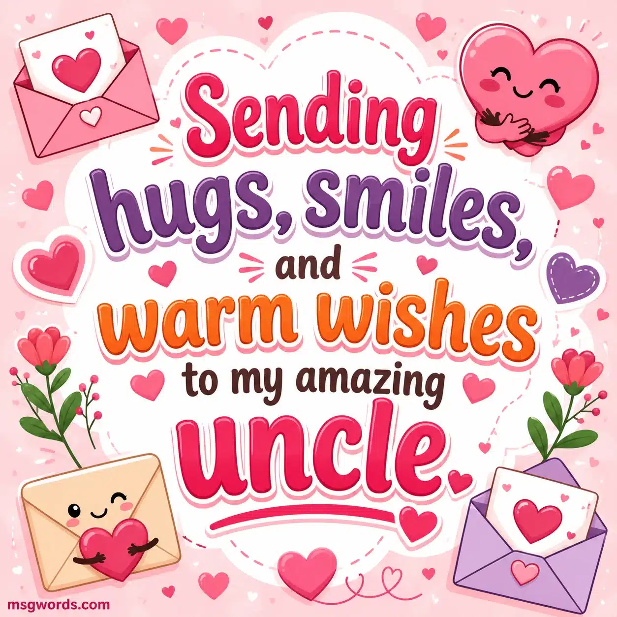 Sending hugs smiles and warm wishes to my amazing uncle