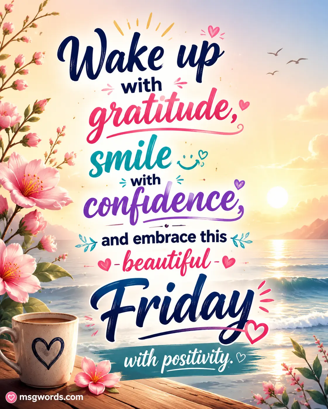 Warm Friday good morning message for success