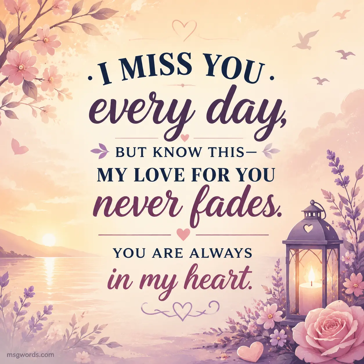 Heart touching remembrance message about lasting love