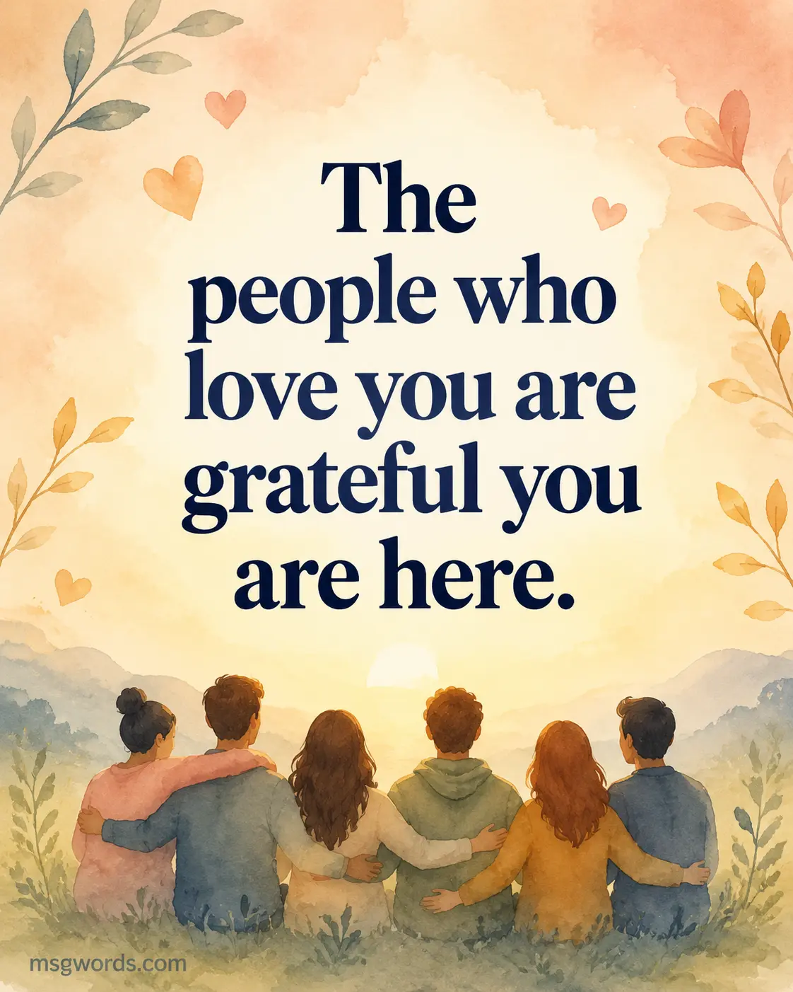 Heartfelt gratitude and emotional support
