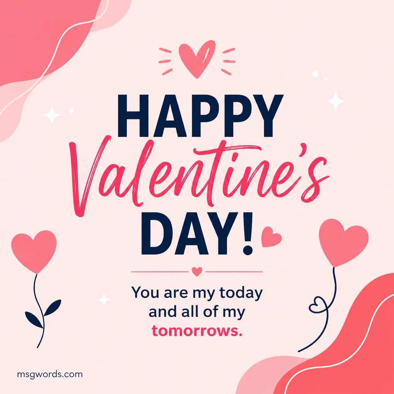 Short Valentine's Day messages perfect for captions and texts