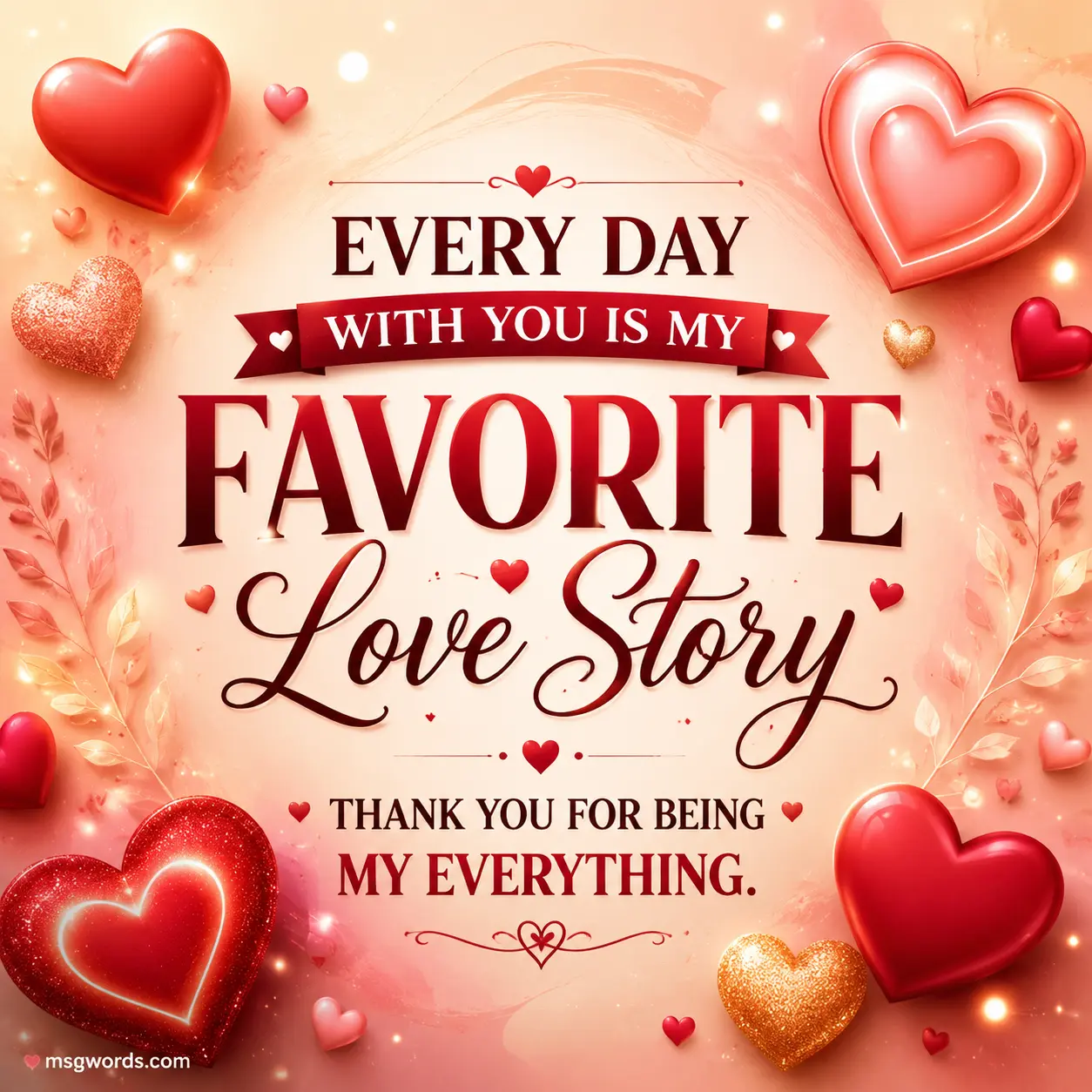 Sweet romantic Valentine's Day messages with warm emotional tone