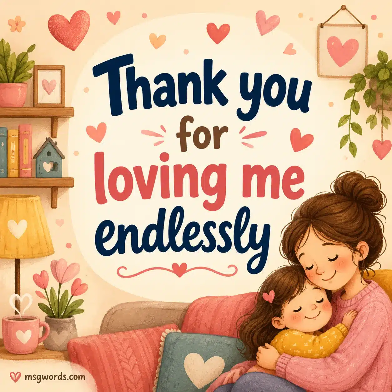 Thank you for loving me endlessly