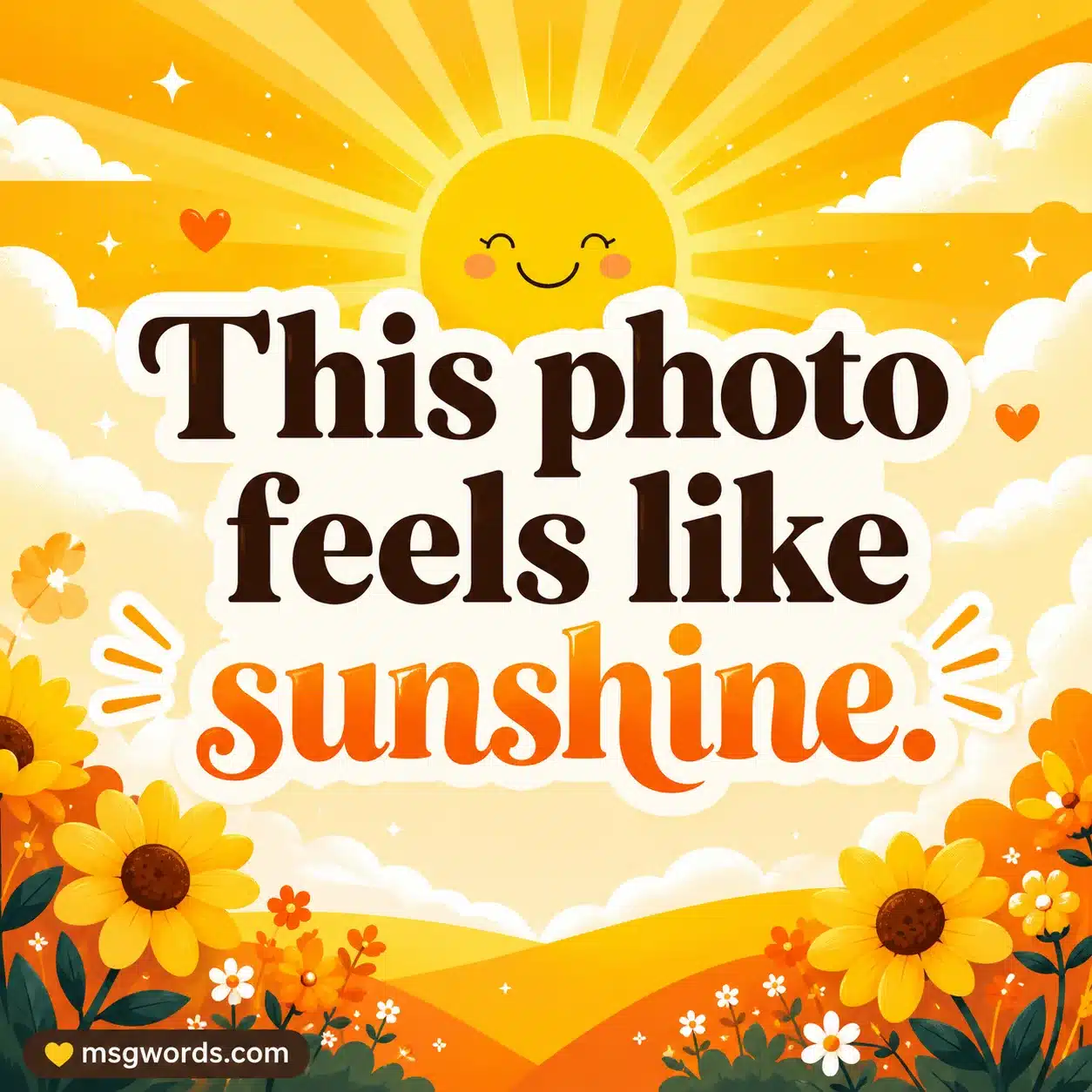 This photo feels like sunshine