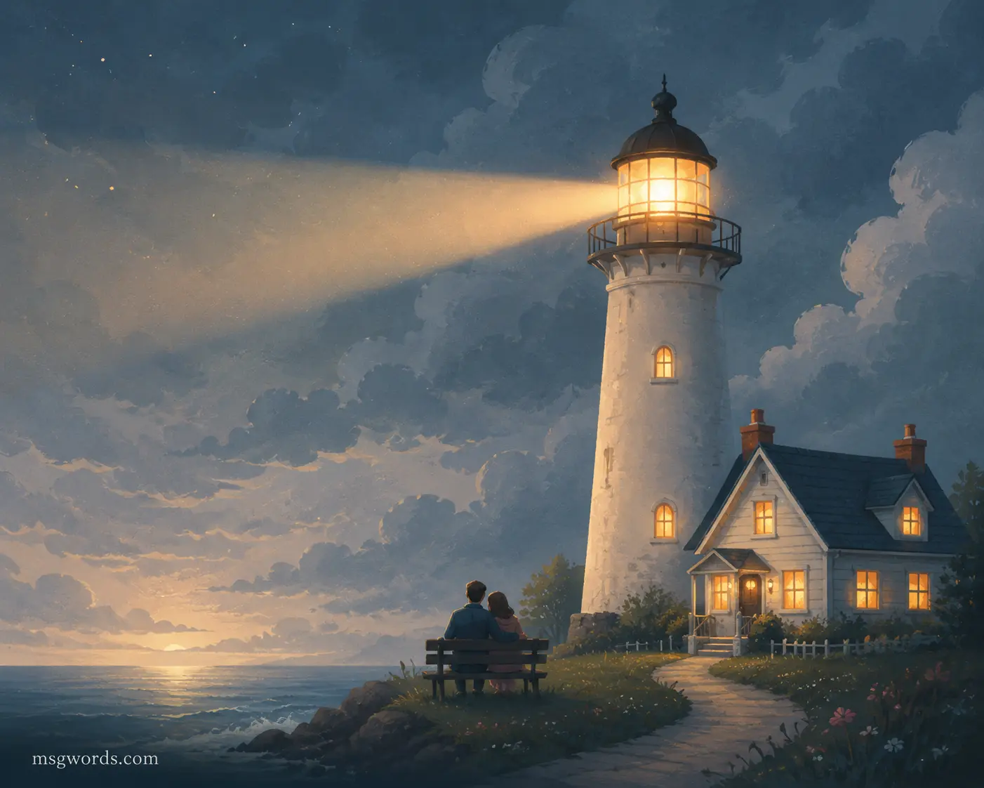 Lighthouse symbolizing emotional support in marriage