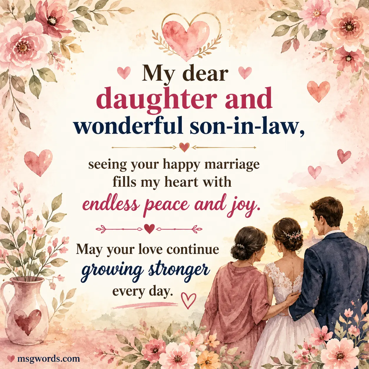 Mother sending heartfelt anniversary wishes